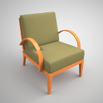 Einfache 3D-Modell des Sofas