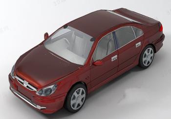 Red Limousine Modell