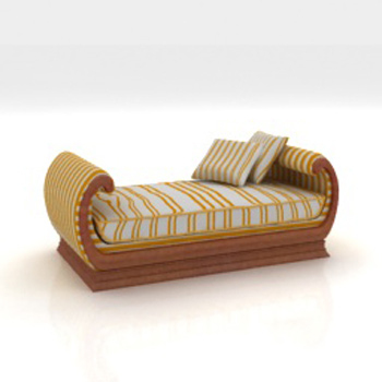 Die arabischen Stil Liegesthle 3D-Modell