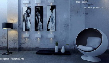 Coole Farbe minimalistischen Wohnzimmer Modell