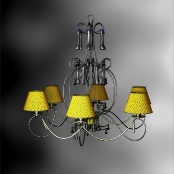Pastoral-Stil geflochtenen Kronleuchter 3D-Modelle