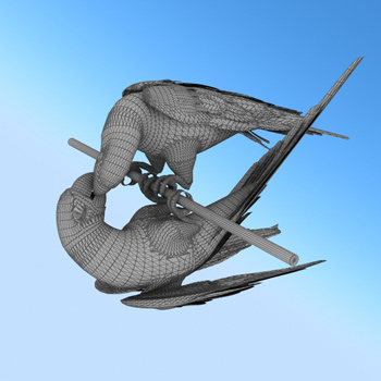 Realistische 3D-Modell des Tieres