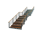 Einfache quadratische Treppe