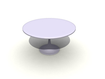 Runder Couchtisch 3D-Modell