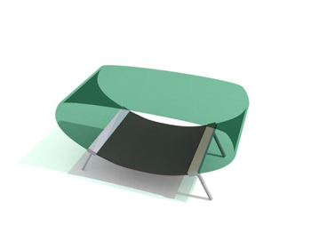 Moderne Couchtisch aus Glas