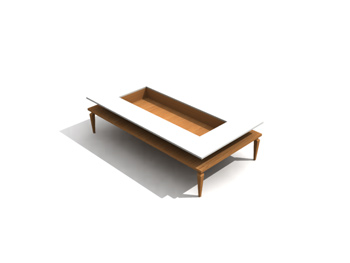 Fashion rechteckiger Couchtisch