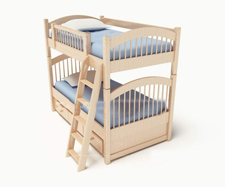 Kinder auf dem Bett Modell