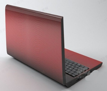 Red Laptop-Modell
