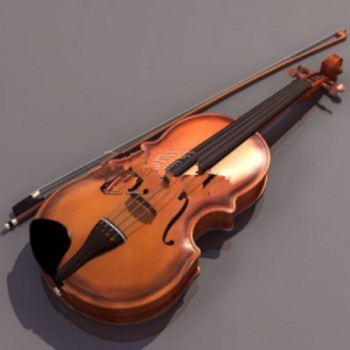 3D-Modell aus hochwertigem Violine