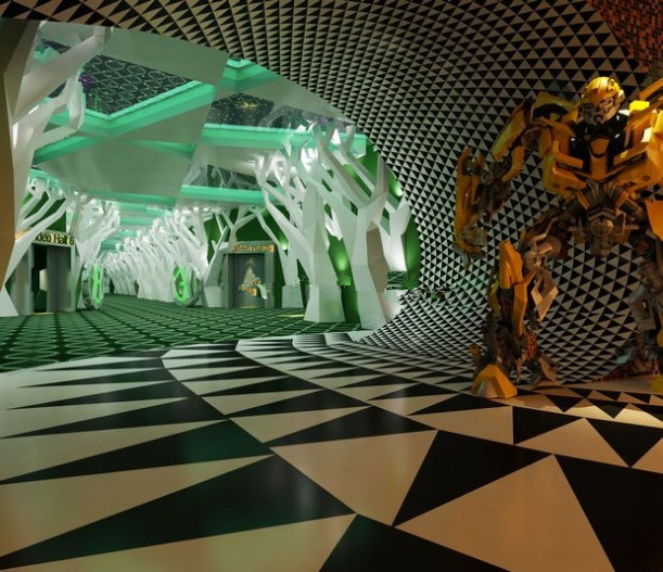 Kreative Mode-Modell 3D-Kino