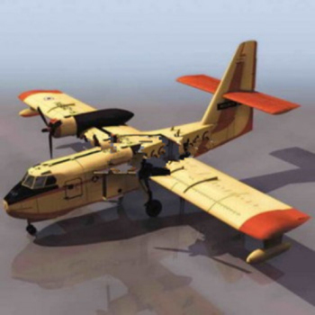 Yellow airplane 3D-Modelle
