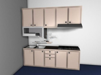 Kchenbau 3D-Modell