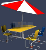 Outdoor-Essecke Modell
