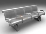 Bahnhof warten Stuhl Modell