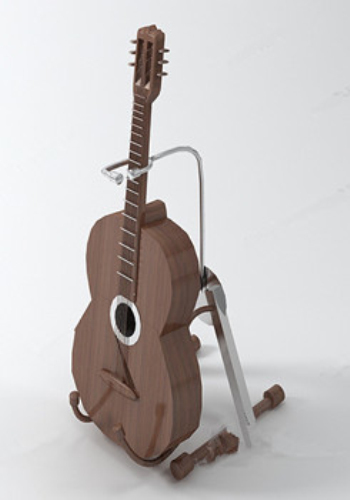 Brown Gitarre 3D-Modell