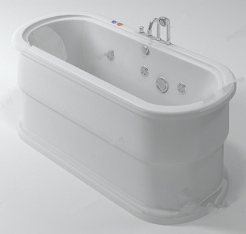 Weiß Einfache Badewanne Modell