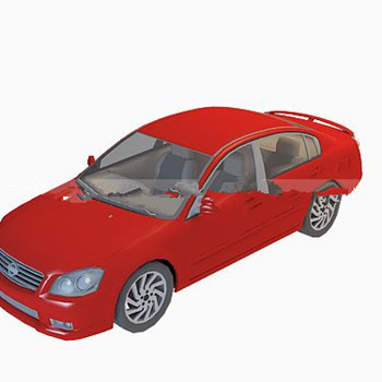 Rotes Auto 3D-Modell