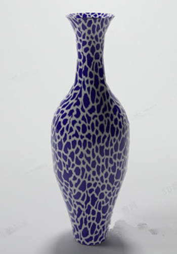 Blaue und weiße Porzellan 3D-Modelle