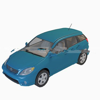 Blaues Auto Modell