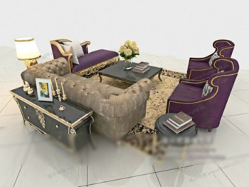 Europäische Menschen Sofa 3D-Modelle