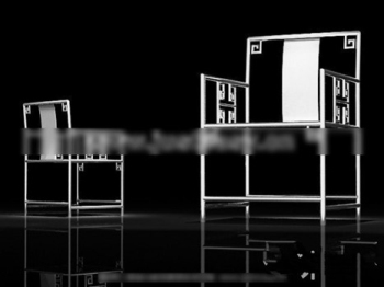 3D-Modell eines modernen Eisensthle