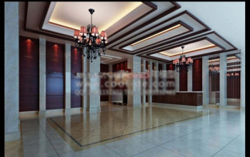 3D-Modell der Hotel-Lobby