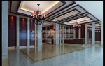 3D-Modell der Hotel-Lobby