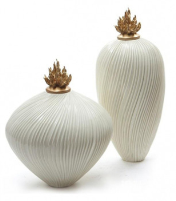Oblique geschnitzte Vase 3D-Modell