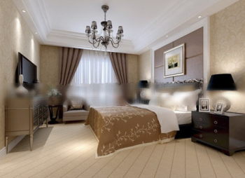 Hotel Doppel Schlafzimmer 3D-Modell