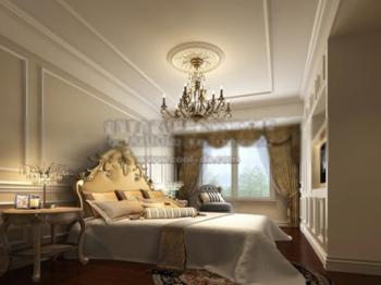 3D-Modell des europäischen Stil Luxus Schlafzimmer