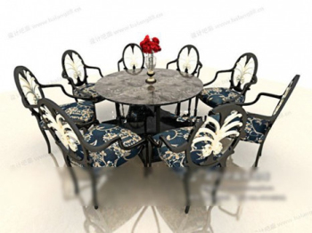 Esstisch 3D-Modell-Portfolio