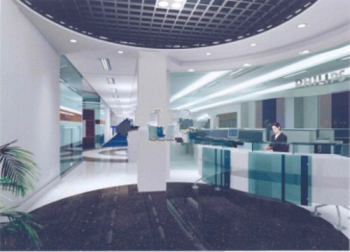 3D-Modell des Unternehmens Empfang