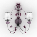 lila elegante Nachttischlampe Modelle