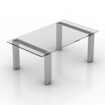 transparent hohen Couchtisch Modell