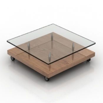 Boden transparent Couchtisch Modell
