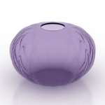 lila runden Glasporzellan 3D-Modelle