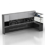 coole schwarze Kabinett 3D-Modell