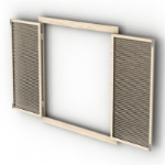Doppel offenen Fenstermodell
