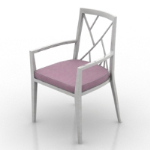 Boudoir einzigen Stuhl 3D-Modelle