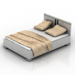 weißen Doppelbett-Modell