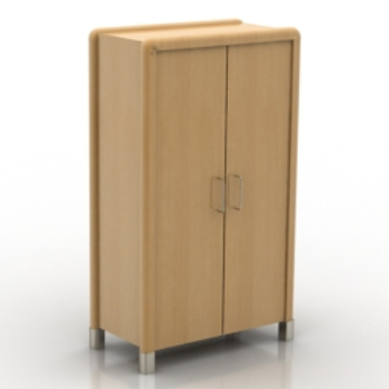 Einfache Holzschrank 3D-Modelle