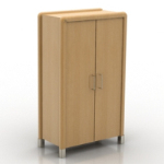 Einfache Holzschrank 3D-Modelle