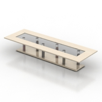 3D-Modell gelblich Konferenz