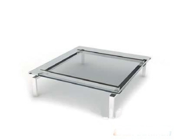 Transparente Glas-Couchtisch 3D-Modell