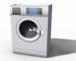 3D-Modell der Trommelwaschmaschine
