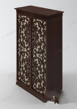 Exquisite geschnitzten Schrank 3D-Modell