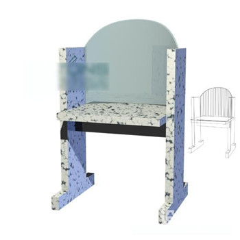 Niedliche Kindertisch 3D-Modell