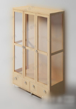 Gute Massivholz Schrank 3D-Modell