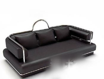 Schwarzes Sofa 3D-Modell
