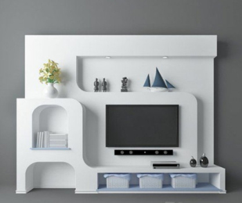 Erstellen Sie neue TV Hintergrund 3D-Modell
